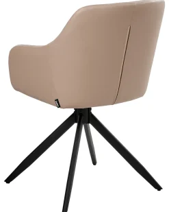 Sæt med 2 spisebordsstole LIKELY Kunstlæder Sand Beige
