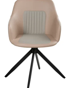 Sæt med 2 spisebordsstole LIKELY Kunstlæder Sand Beige
