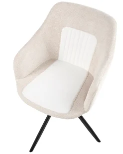 Sæt med 2 spisebordsstole LIKELY Lys Beige