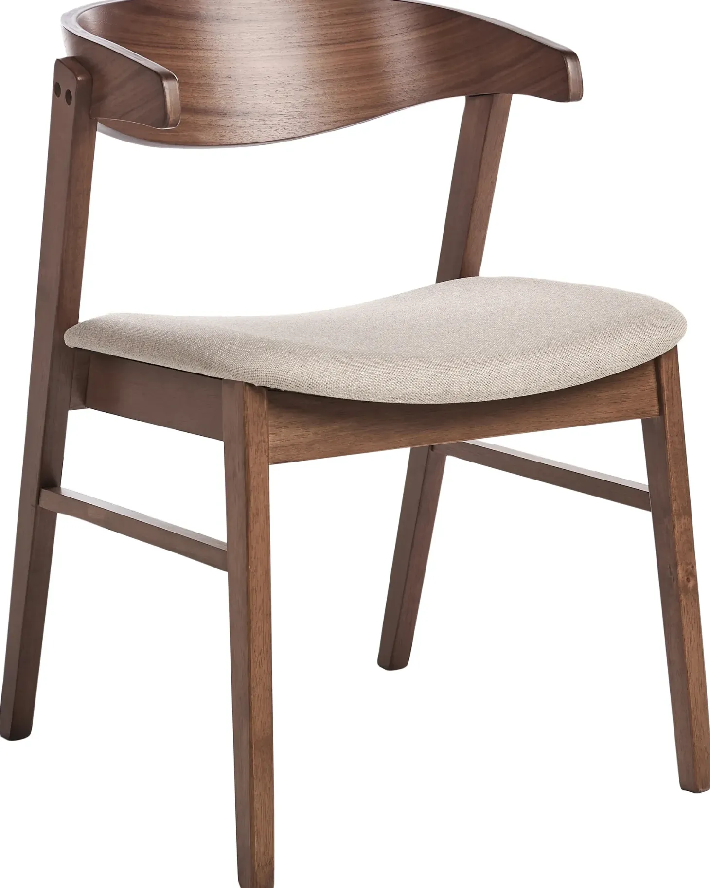 Sæt med 2 spisebordsstole LILLY Brun/beige