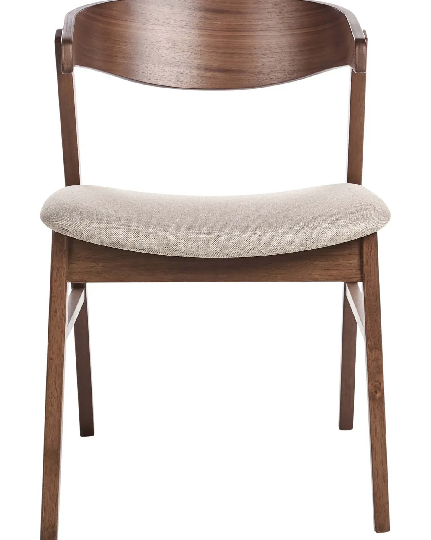 Sæt med 2 spisebordsstole LILLY Brun/beige