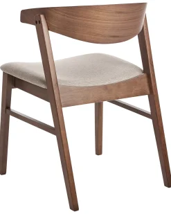 Sæt med 2 spisebordsstole LILLY Brun/beige