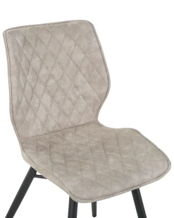 Sæt med 2 spisebordsstole LISLE Beige