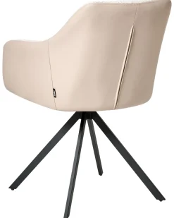 Sæt med 2 spisebordsstole LITHIA Boucle Lys Beige