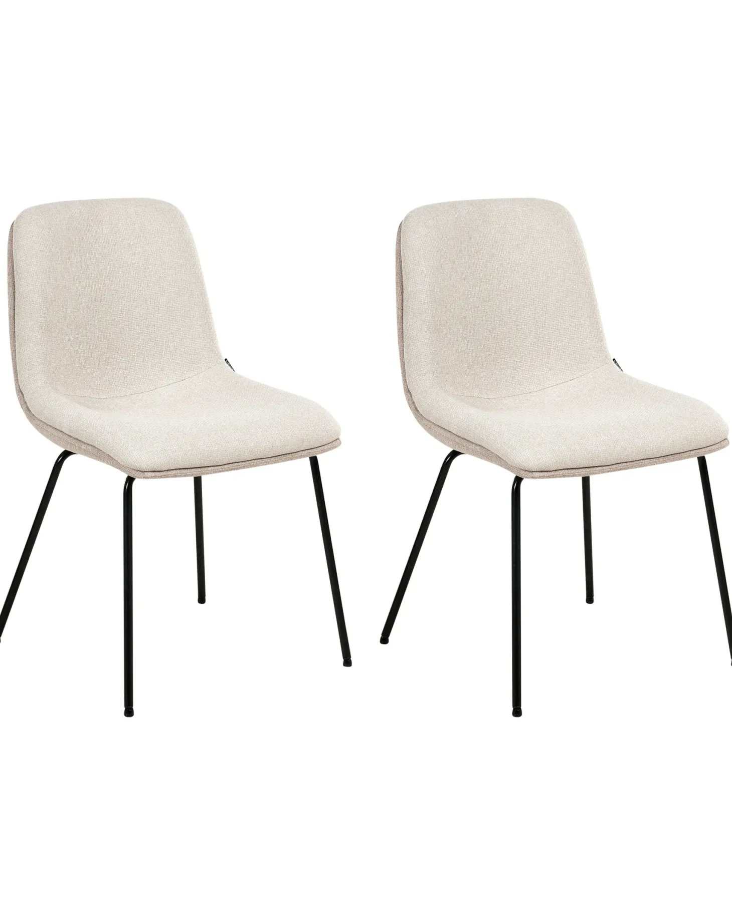 Sæt med 2 spisebordsstole LORIDA Beige