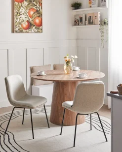 Sæt med 2 spisebordsstole LORIDA Beige