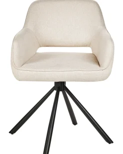 Sæt med 2 spisebordsstole LOURES Lys Beige