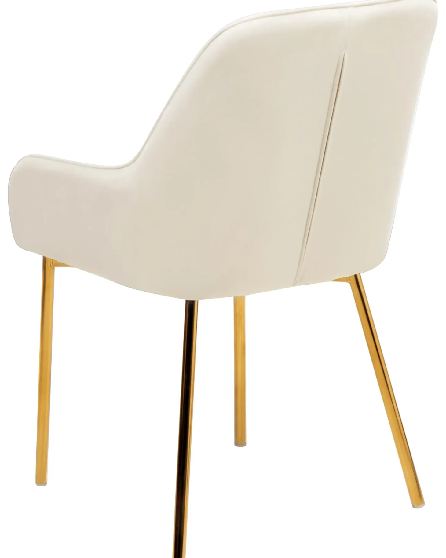 Sæt med 2 spisebordsstole LOVERNA Velour Cremehvid