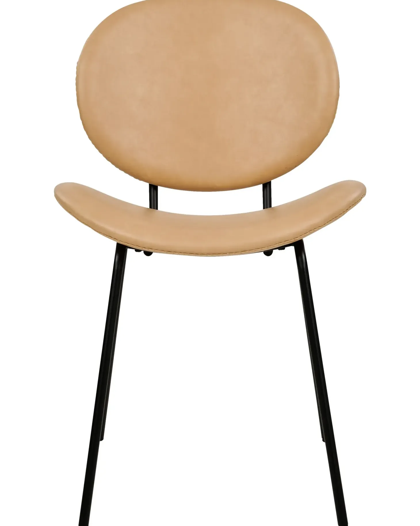 Sæt med 2 spisebordsstole LUANA Kunstlæder Sand Beige