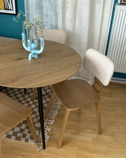 Sæt med 2 spisebordsstole LUCINDA Træ Lysebrun