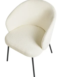 Sæt med 2 spisebordsstole LUDDEN Boucle Lys Beige