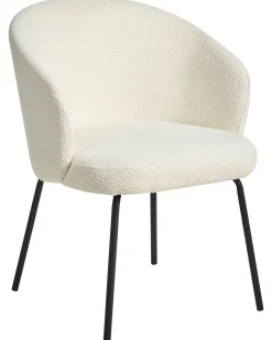 Sæt med 2 spisebordsstole LUDDEN Boucle Lys Beige