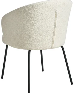 Sæt med 2 spisebordsstole LUDDEN Boucle Lys Beige