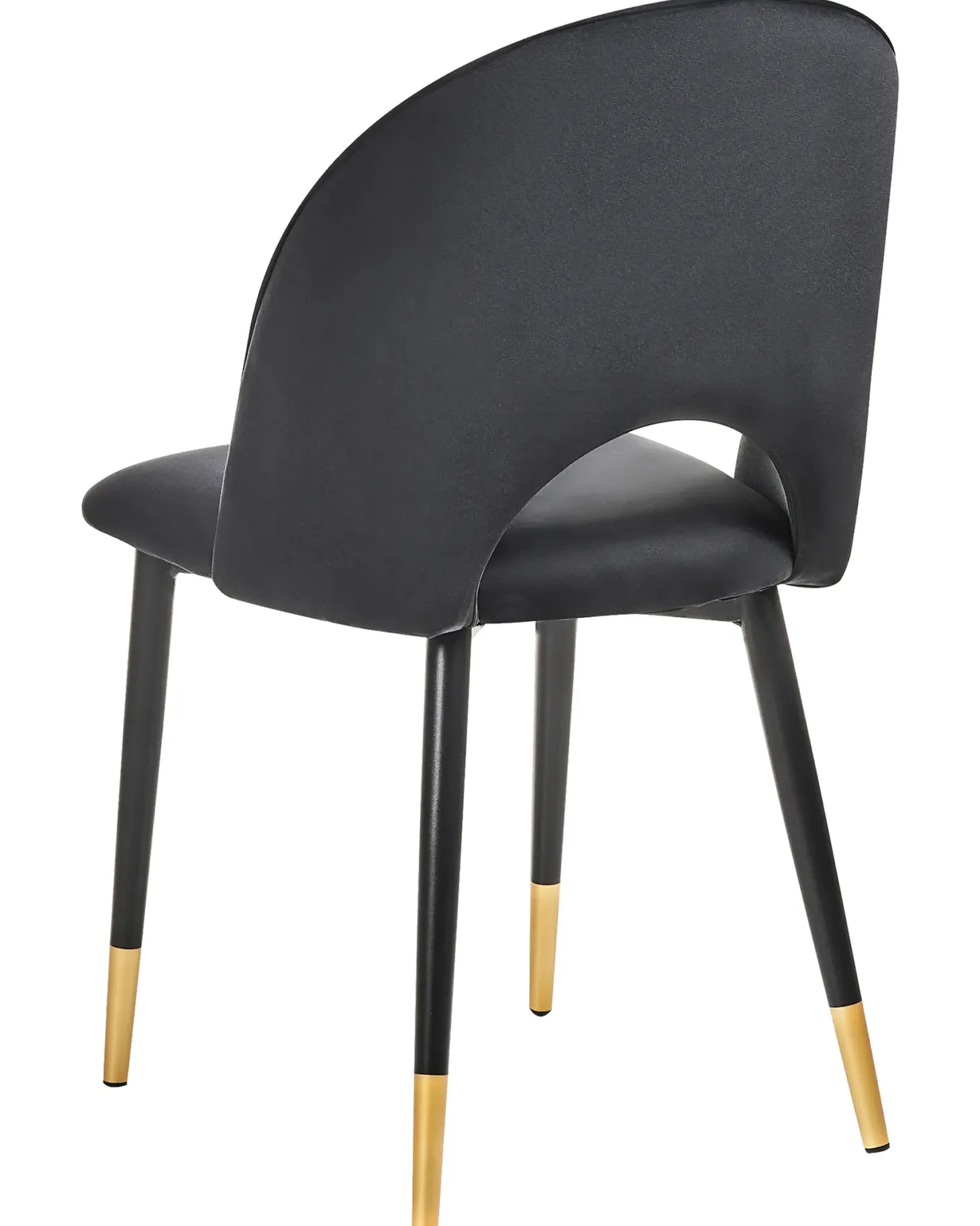 Sæt med 2 spisebordsstole MAGALIA Velour Sort