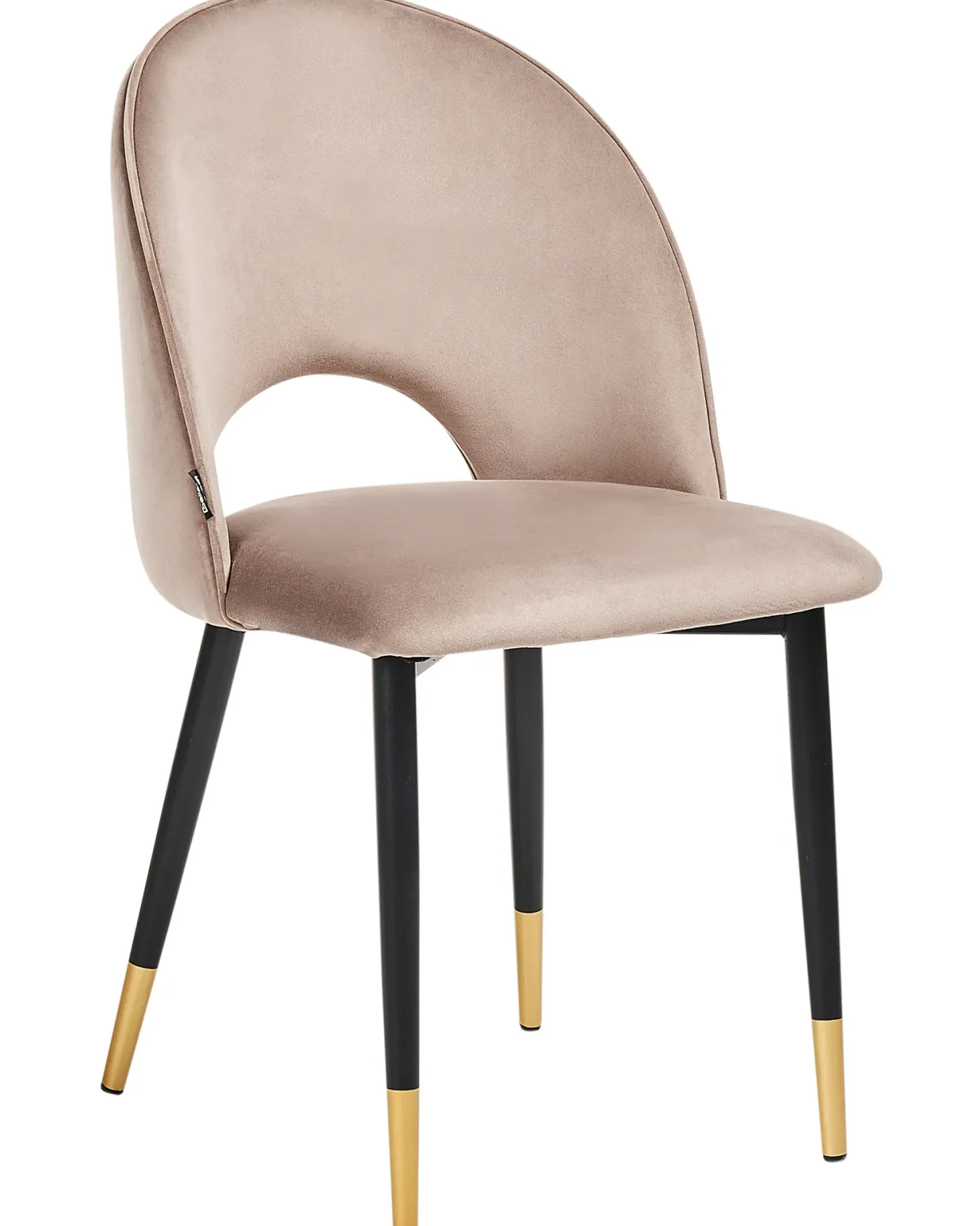 Sæt med 2 spisebordsstole MAGALIA Velour Brungrå