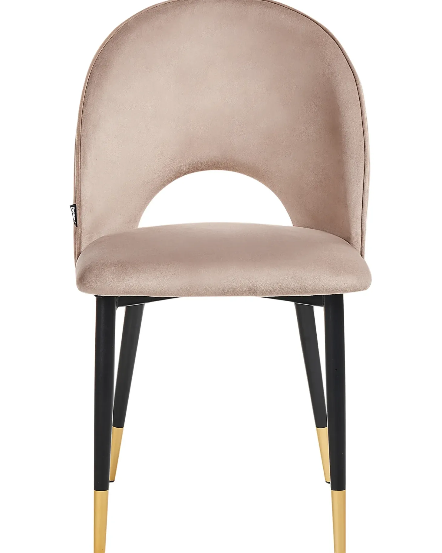 Sæt med 2 spisebordsstole MAGALIA Velour Brungrå