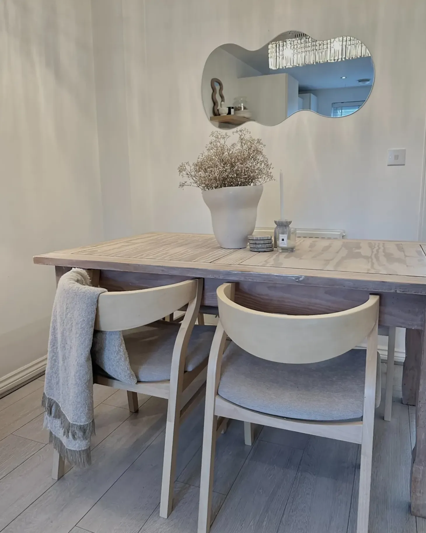 Sæt med 2 spisebordsstole MAROA Træ Beige