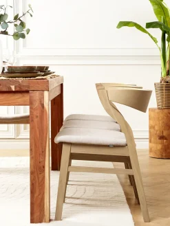 Sæt med 2 spisebordsstole MAROA Træ Beige