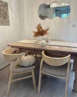 Sæt med 2 spisebordsstole MAROA Træ Beige