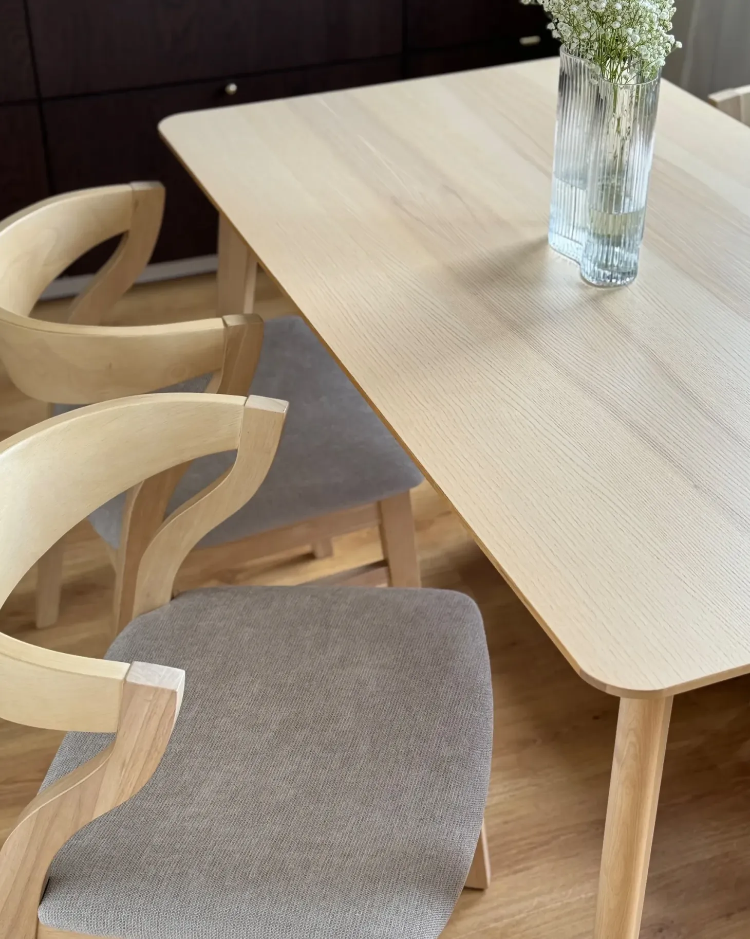 Sæt med 2 spisebordsstole MAROA Træ Beige