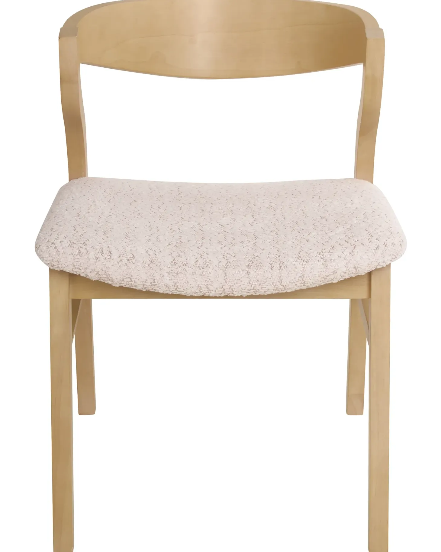 Sæt med 2 spisebordsstole MAROA Træ Lys Beige