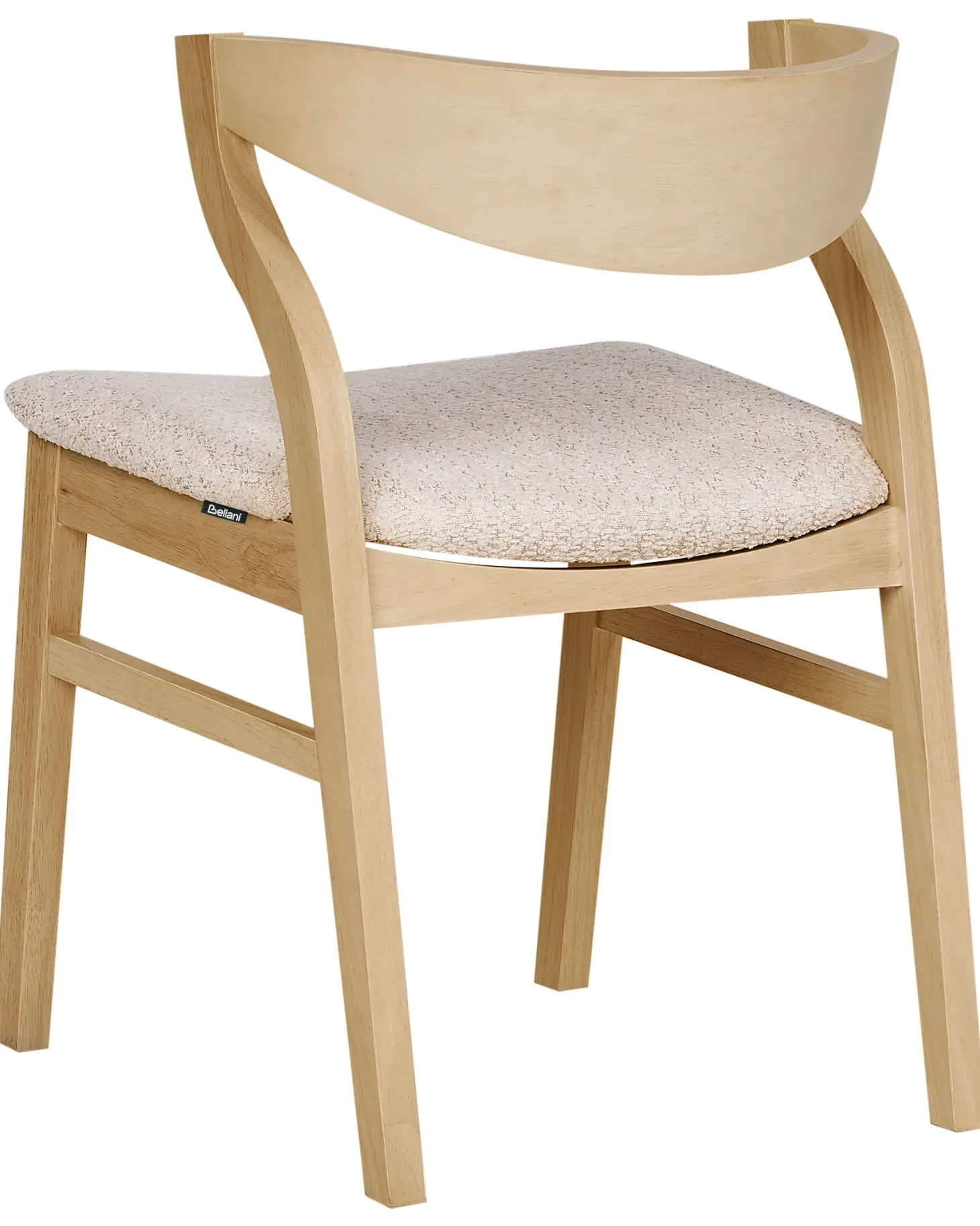 Sæt med 2 spisebordsstole MAROA Træ Lys Beige