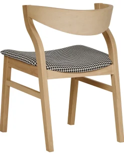 Sæt med 2 spisebordsstole MAROA Træ Sort/hvid