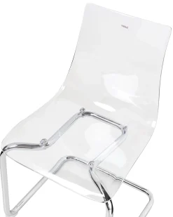 Sæt med 2 spisebordsstole MARSHALL Transparent