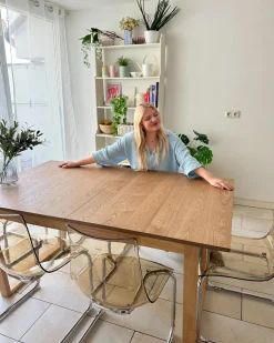 Sæt med 2 spisebordsstole MARSHALL Orange