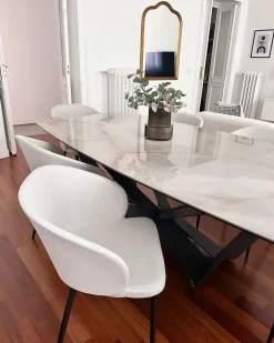 Sæt med 2 spisebordsstole MASON Lys Beige