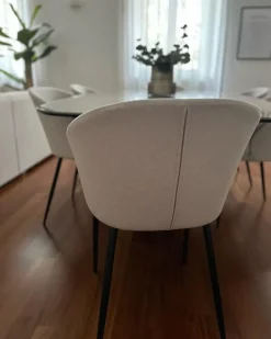 Sæt med 2 spisebordsstole MASON Lys Beige