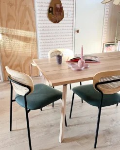 Sæt med 2 spisebordsstole MAYETTA Metal Blågrøn