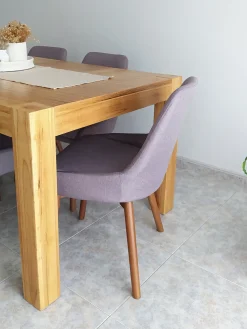 Sæt med 2 spisebordsstole MELFORT Brungrå