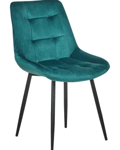 Sæt med 2 spisebordsstole MELROSE Velour Turkis
