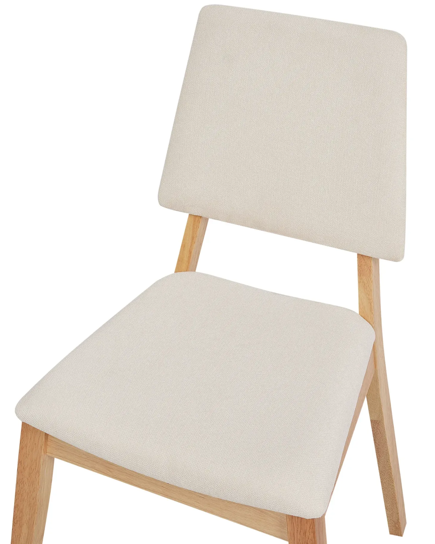 Sæt med 2 spisebordsstole MERRILL Træ Lys Beige
