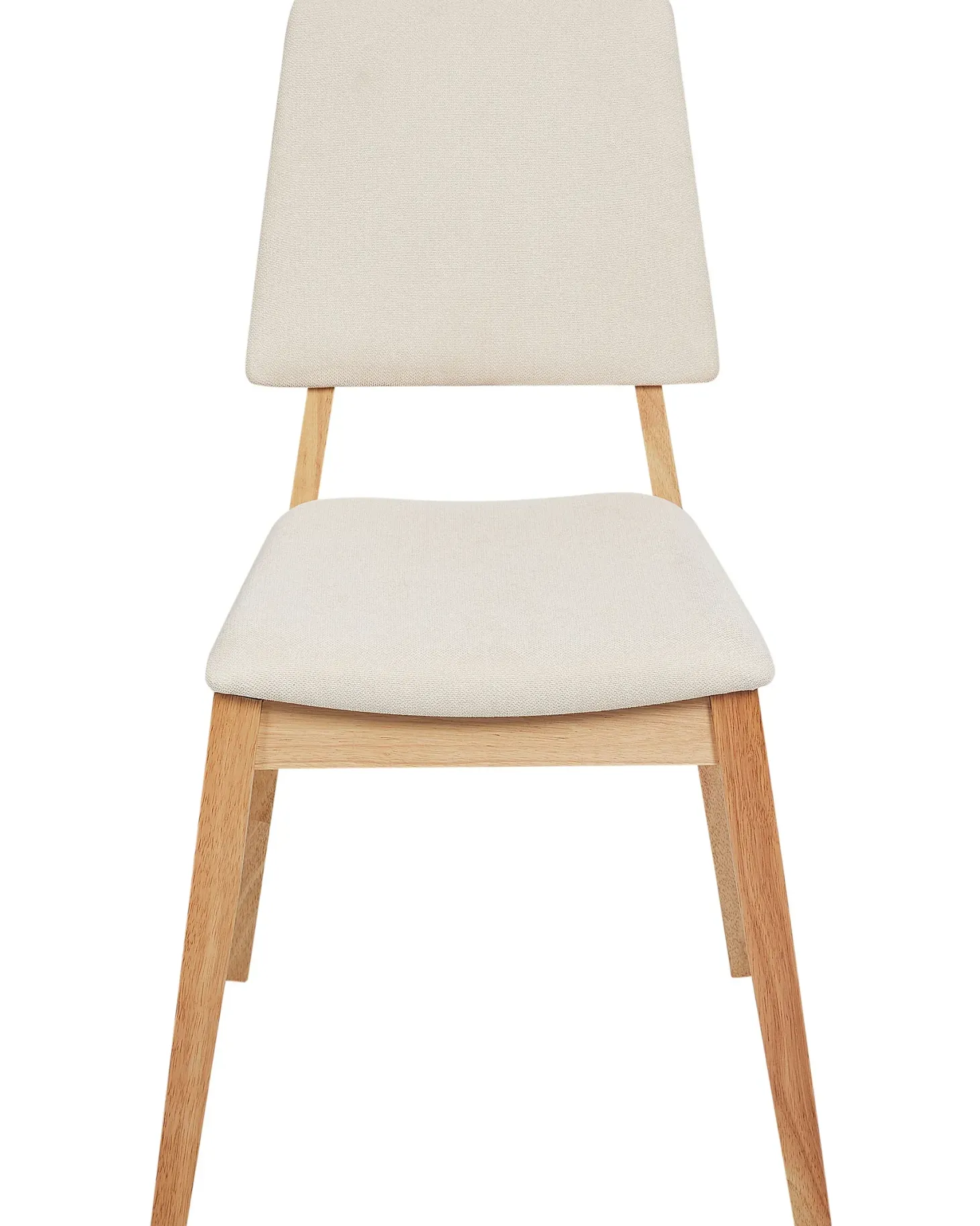 Sæt med 2 spisebordsstole MERRILL Træ Lys Beige
