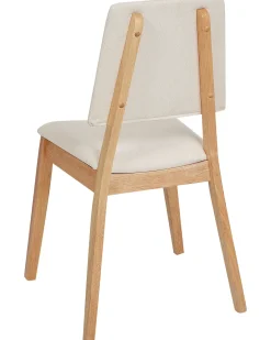 Sæt med 2 spisebordsstole MERRILL Træ Lys Beige