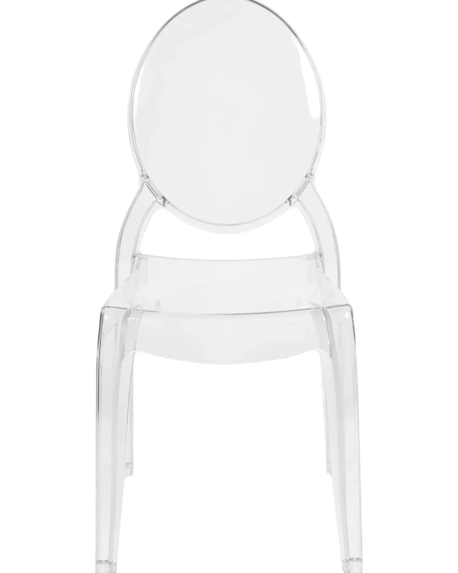 Sæt med 4 spisebordsstole MERTON Transparent