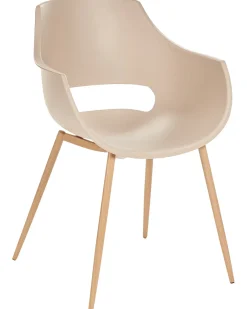 Sæt med 4 spisebordsstole MILLERS Beige