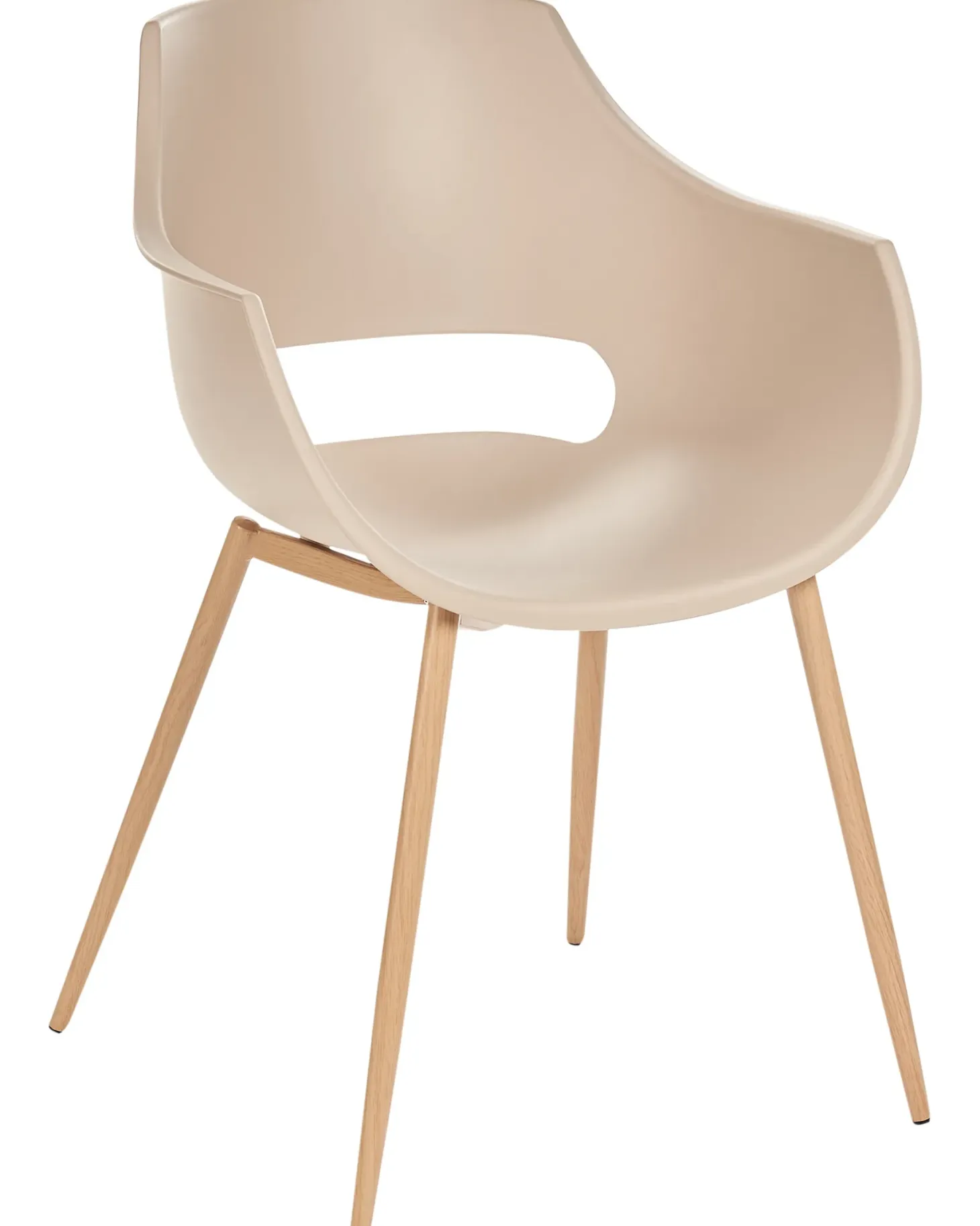 Sæt med 4 spisebordsstole MILLERS Beige