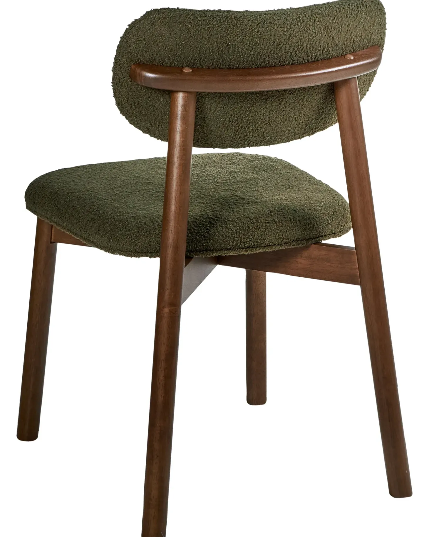 Sæt med 2 spisebordsstole MILLS Boucle Brun / Grøn