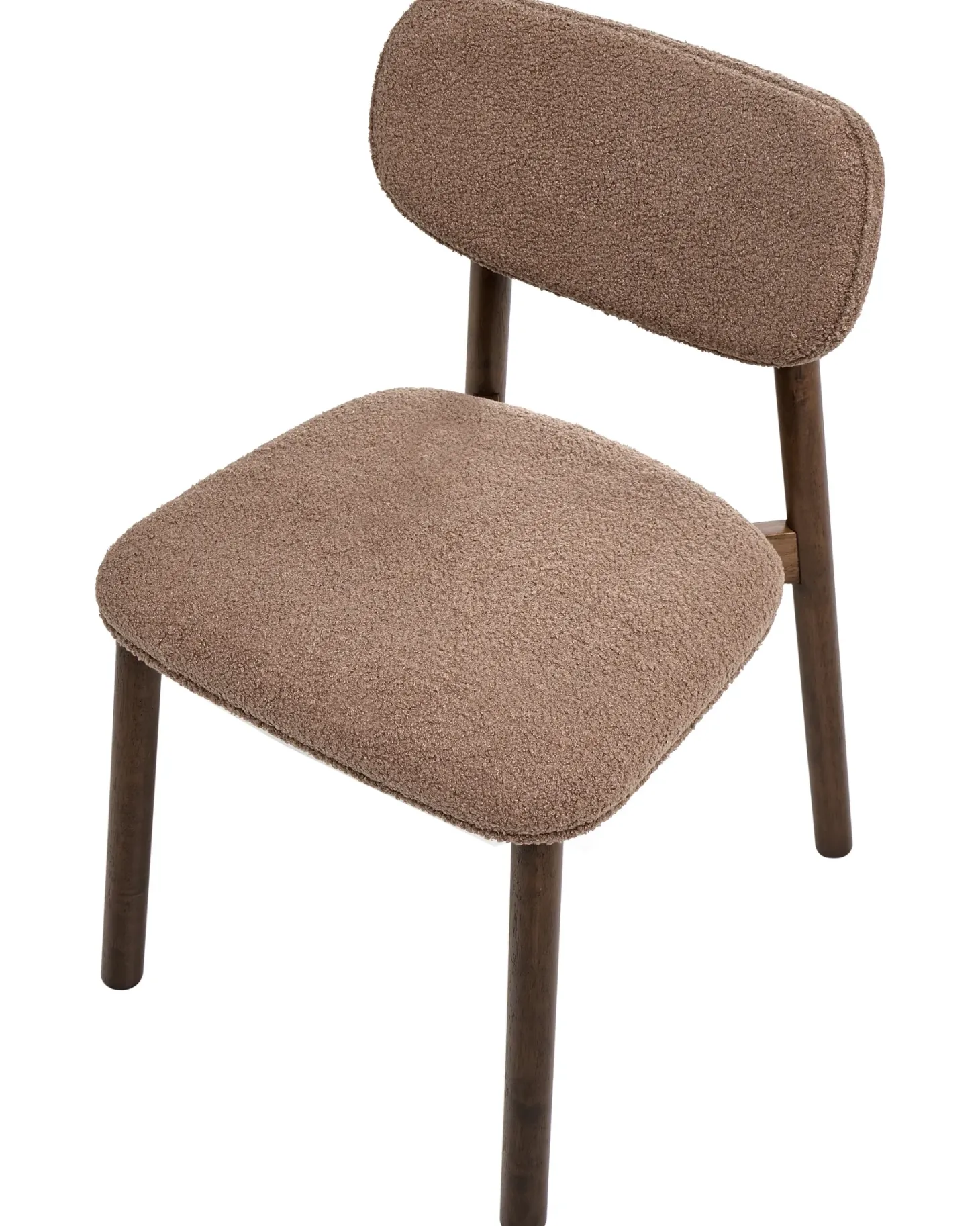 Sæt med 2 spisebordsstole MILLS Boucle Brun/taupe