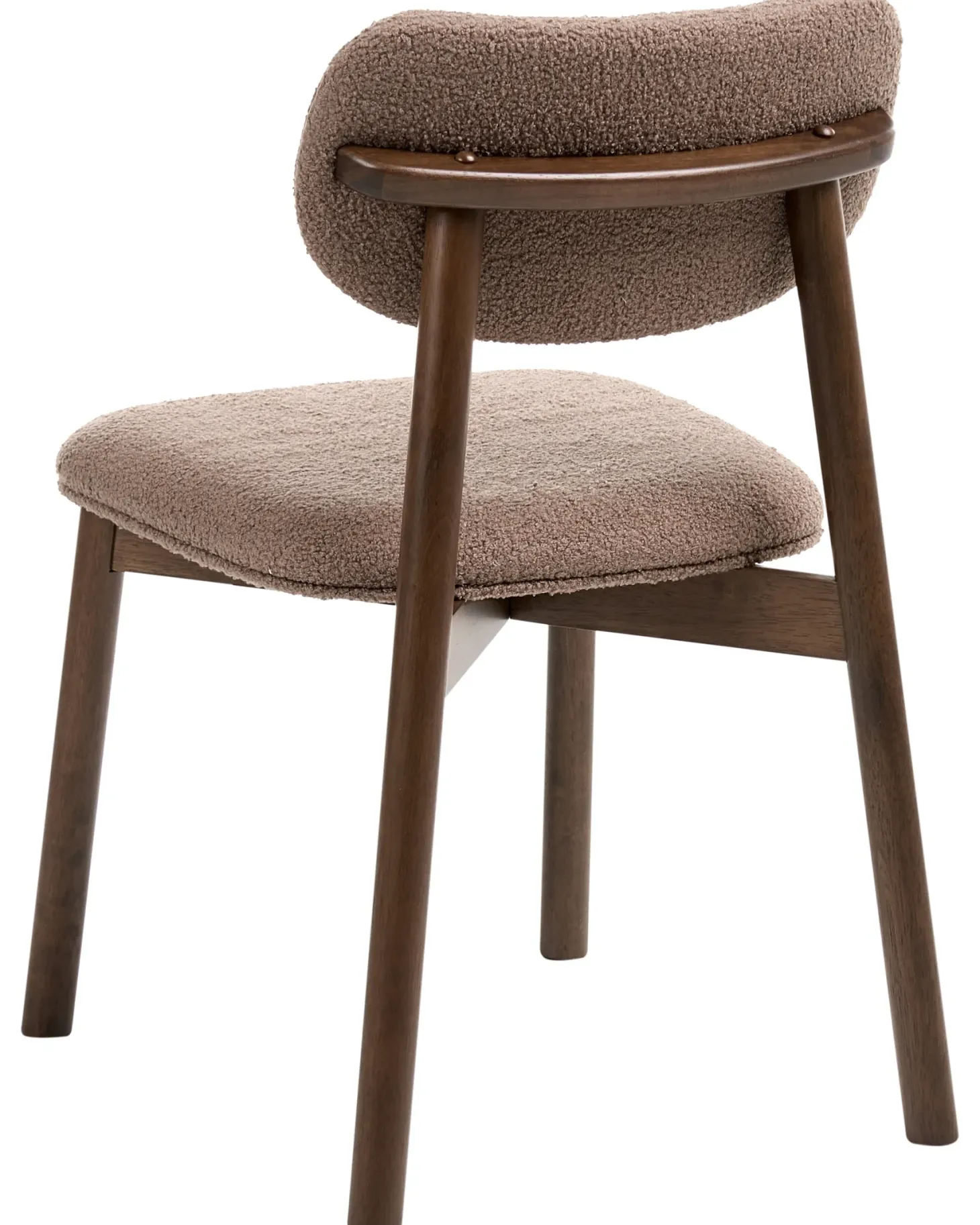 Sæt med 2 spisebordsstole MILLS Boucle Brun/taupe