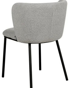 Sæt med 2 spisebordsstole MINA Boucle Grå