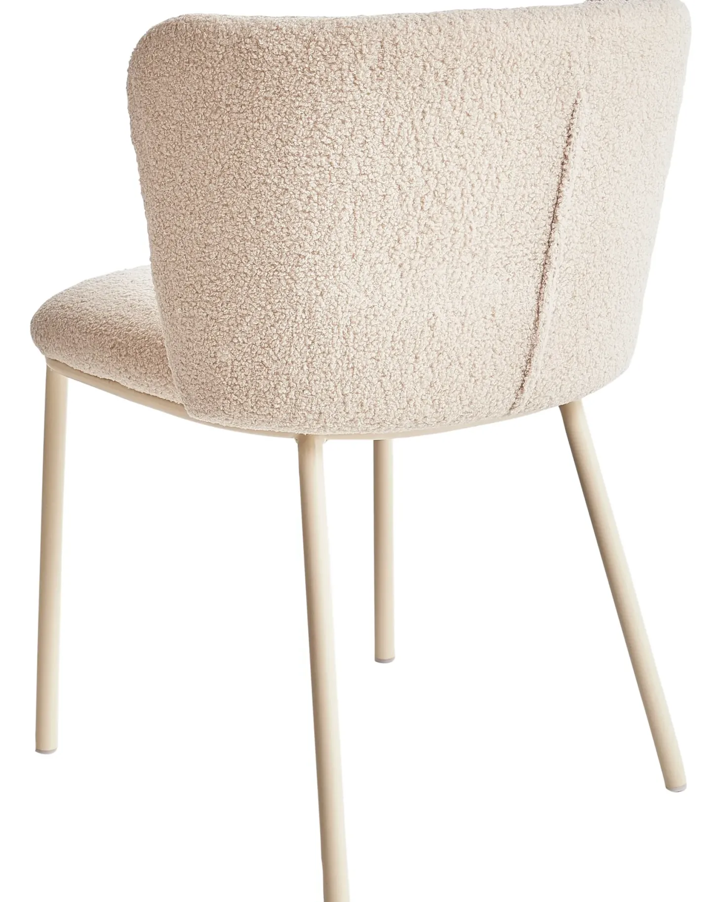 Sæt med 2 spisebordsstole MINA II Boucle Lys Beige