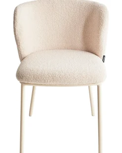 Sæt med 2 spisebordsstole MINA II Boucle Lys Beige