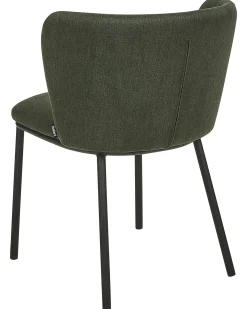 Sæt med 2 spisebordsstole MINA Mørkegrøn