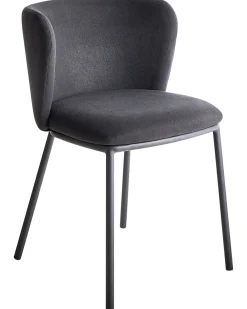 Sæt med 2 spisebordsstole MINA Sort