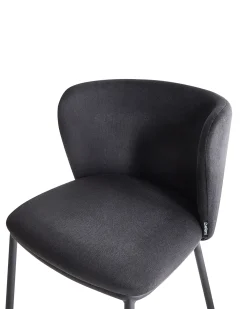 Sæt med 2 spisebordsstole MINA Sort