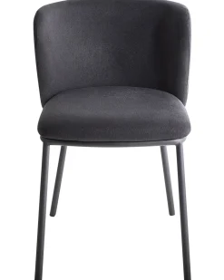 Sæt med 2 spisebordsstole MINA Sort